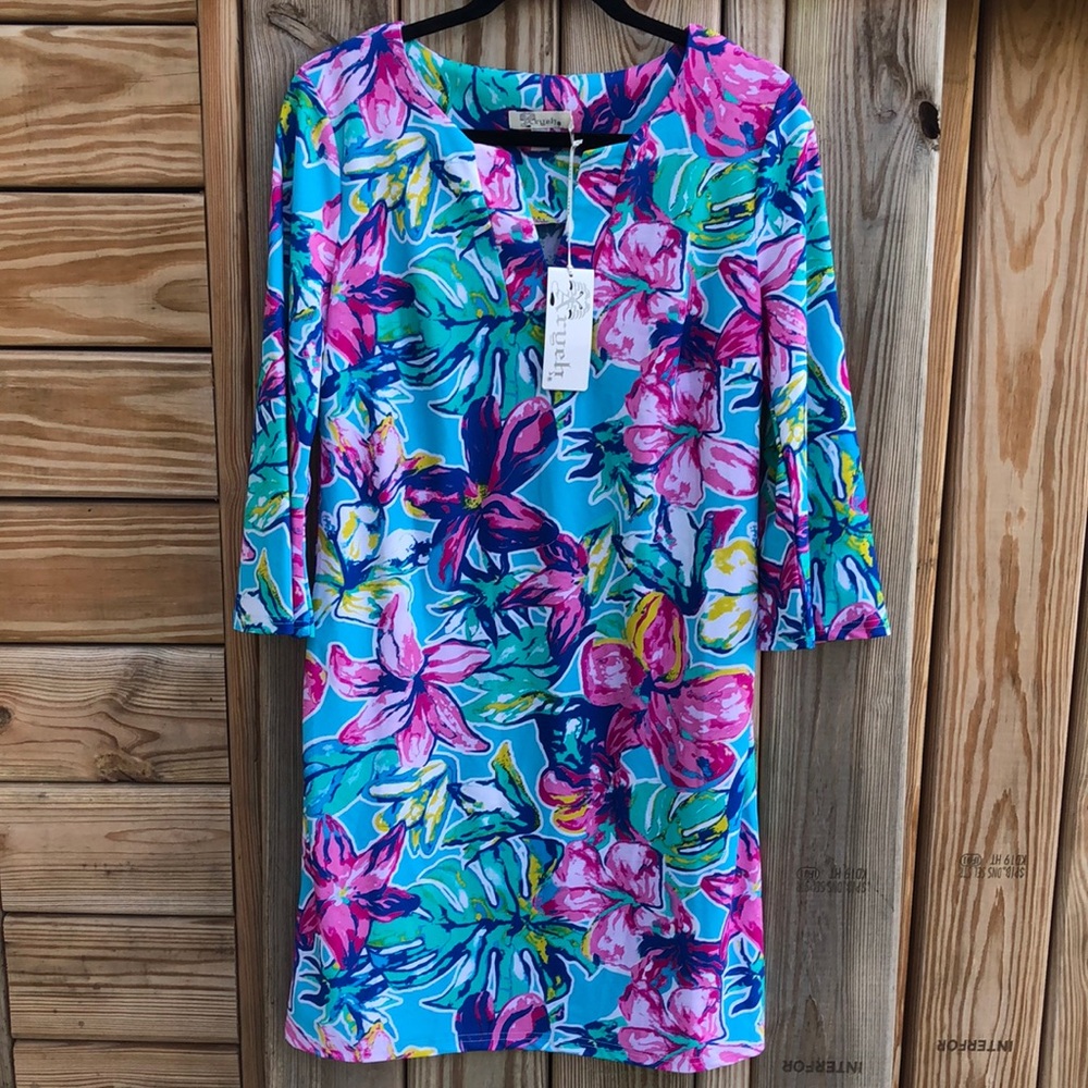 NWT! - ARYEH Bell Sleeve Floral Print Dress